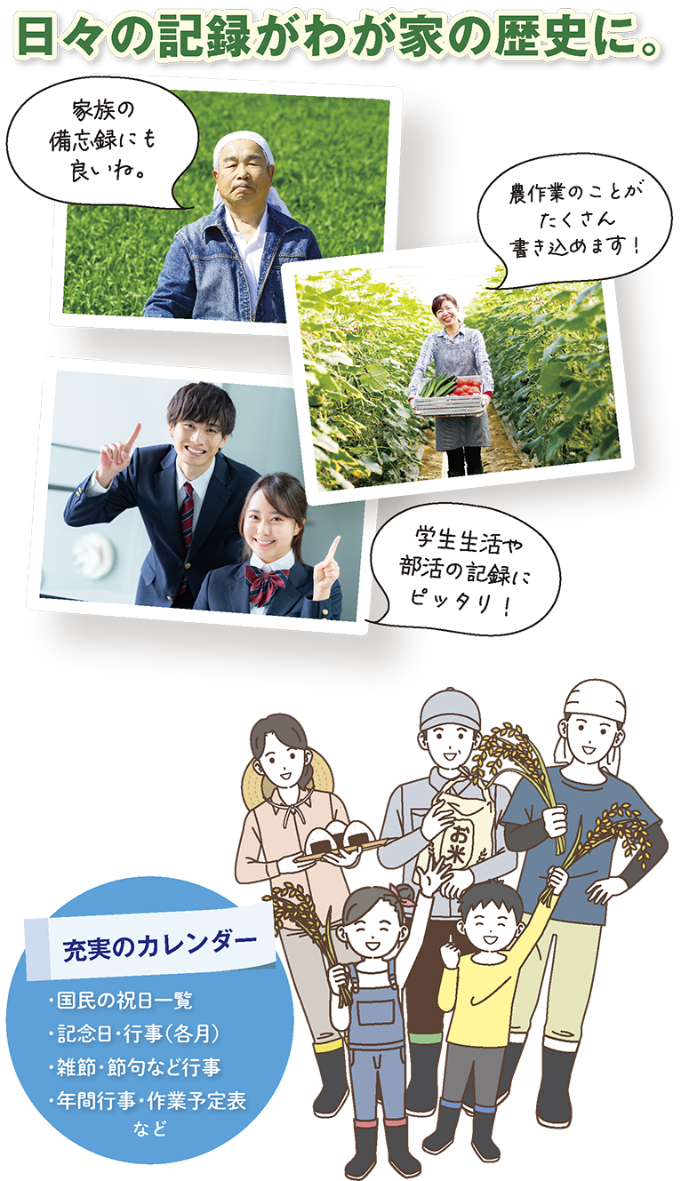 日々の記録がわが家の歴史に。